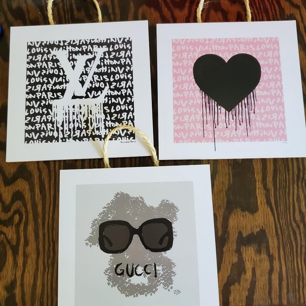 3 pc art Paris Fairchild LV GUCCI b1